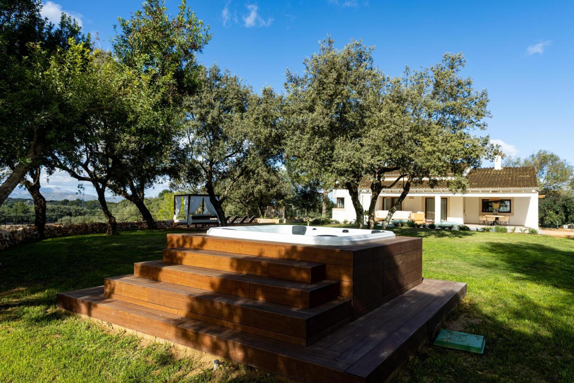 Es Mirador De Vernissa Jacuzzi Sauna Y Piscina Santa Margalida Dış mekan fotoğraf