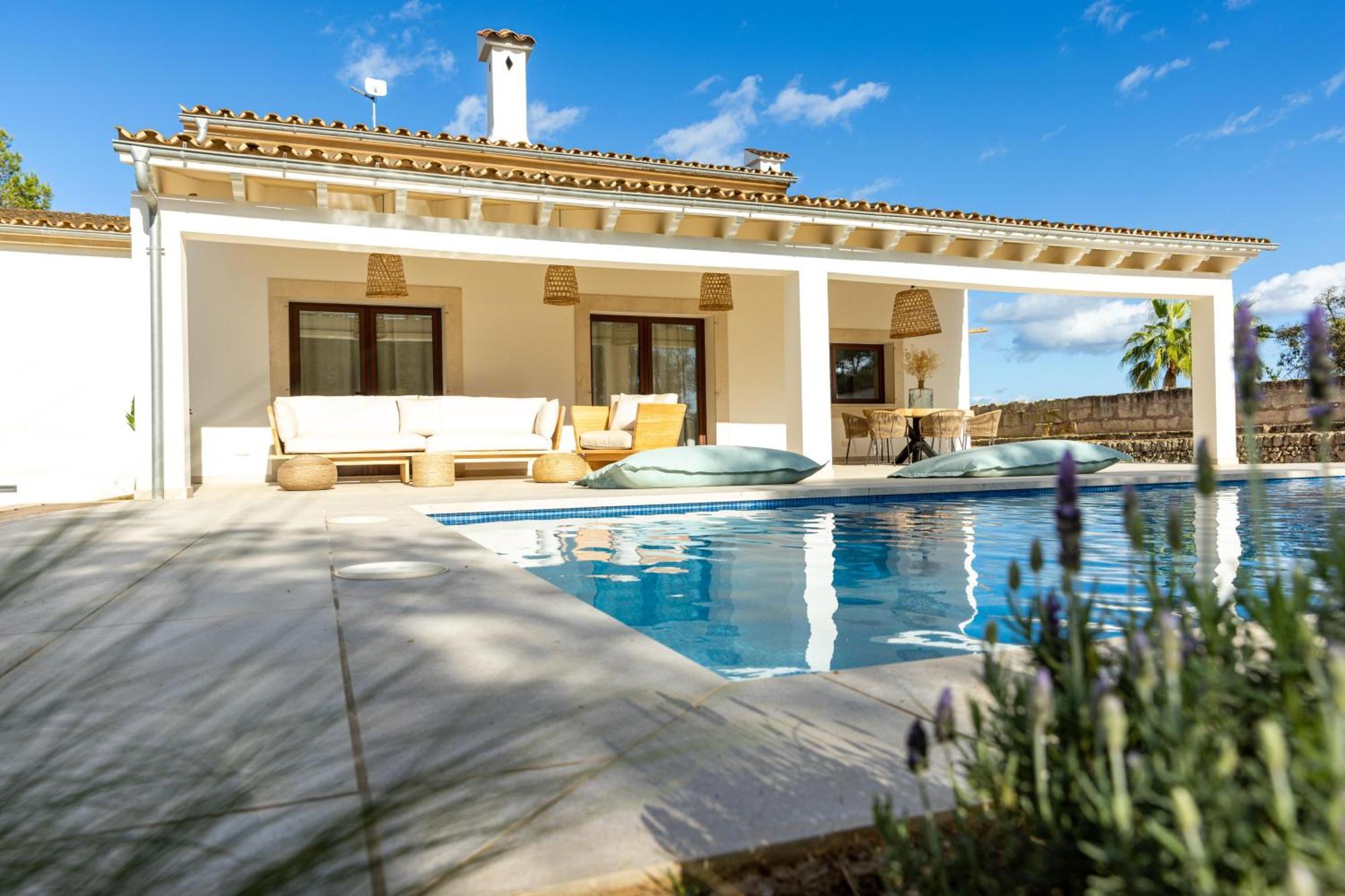 Es Mirador De Vernissa Jacuzzi Sauna Y Piscina Santa Margalida Dış mekan fotoğraf